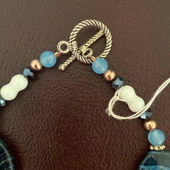 Blue and White “Yes You Can” Necklace - Picture 8 of 8